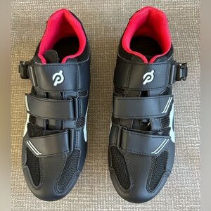 Peloton Cycling Bike Shoes With Cleats Size 40 US Size 9 one cleat missing